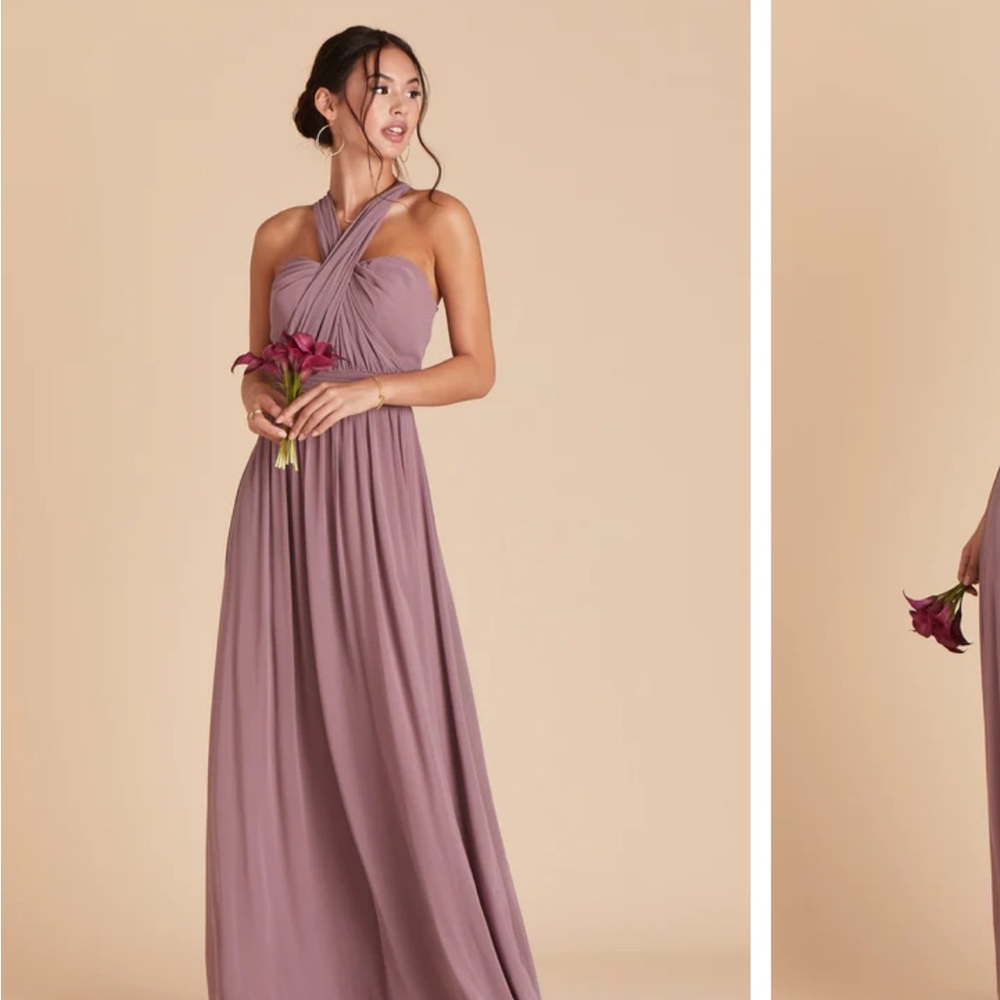 Birdy Grey Grace Convertible bridesmaid dress in the color dark mauve